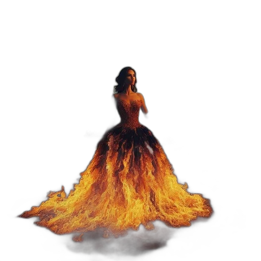 dress, hair, crown, concept art transparent PNG cut-out