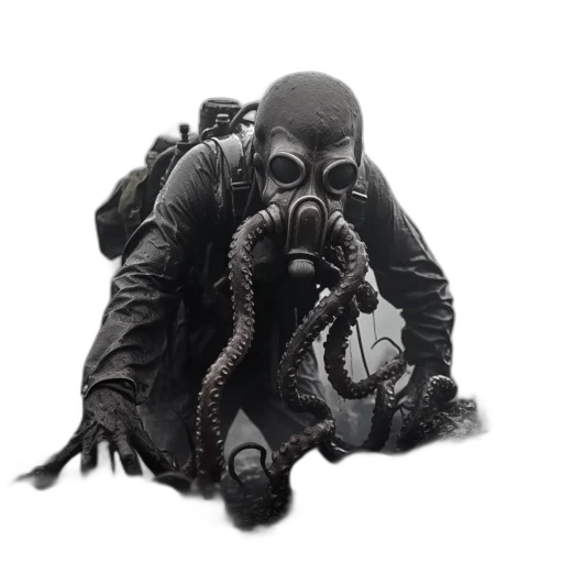 creature, animal, mask, jacket transparent PNG cut-out