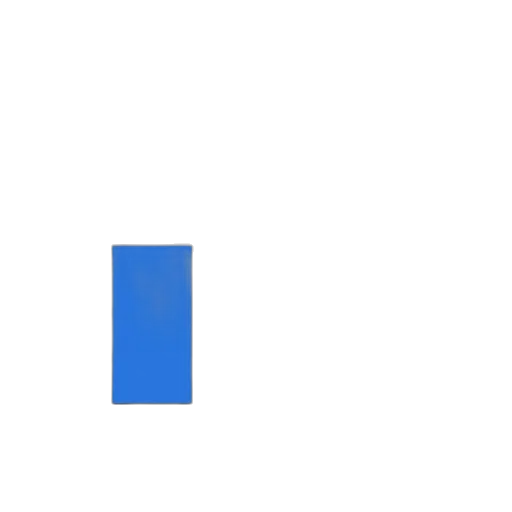 robot, pixel art, blue, monochrome transparent PNG cut-out