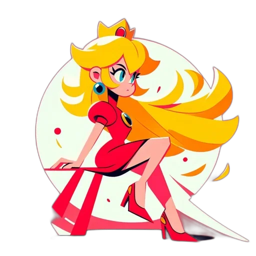 crown, staff, dress, weapon transparent PNG cut-out
