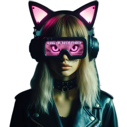 mask, jacket, face, robot transparent PNG cut-out