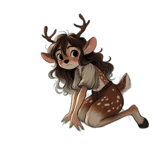 creature, animal, dress, staff transparent PNG cut-out