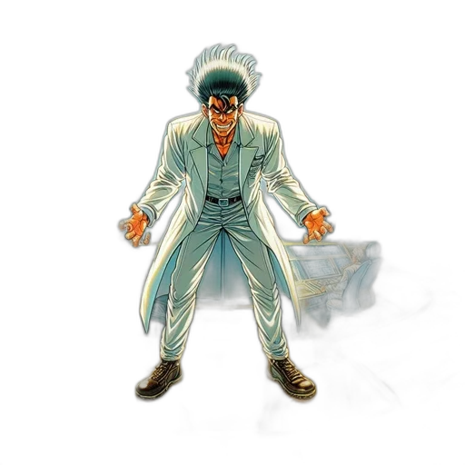 jacket, concept art, comic book art, 3d render transparent PNG cut-out