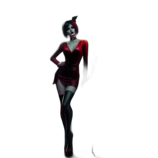 dress, staff, mask, concept art transparent PNG cut-out