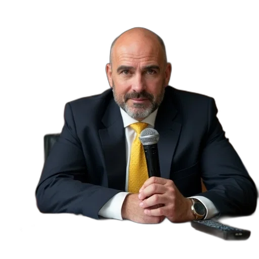 staff, jacket, photorealistic, man transparent PNG cut-out