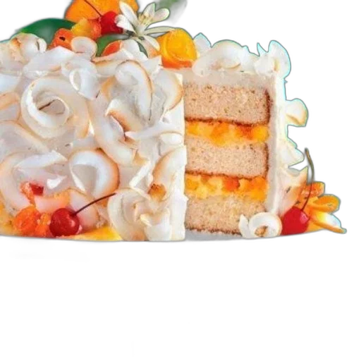 food, crown, photorealistic, 3d render transparent PNG cut-out