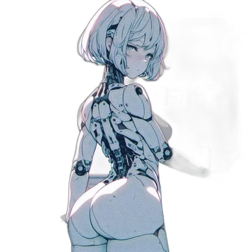 robot, dress, weapon, sword transparent PNG cut-out