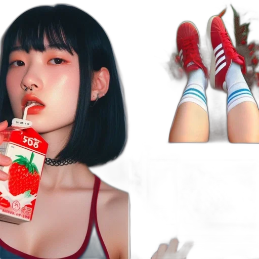 shoes, vaporwave, photorealistic, concept art transparent PNG cut-out