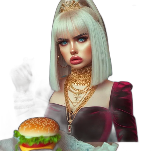 food, dress, jewelry, face transparent PNG cut-out