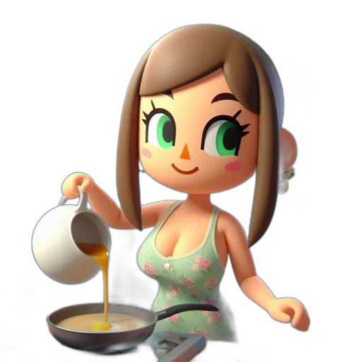 food, dress, jewelry, staff transparent PNG cut-out