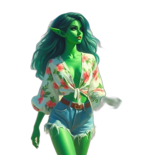 dress, creature, concept art, fantasy art transparent PNG cut-out