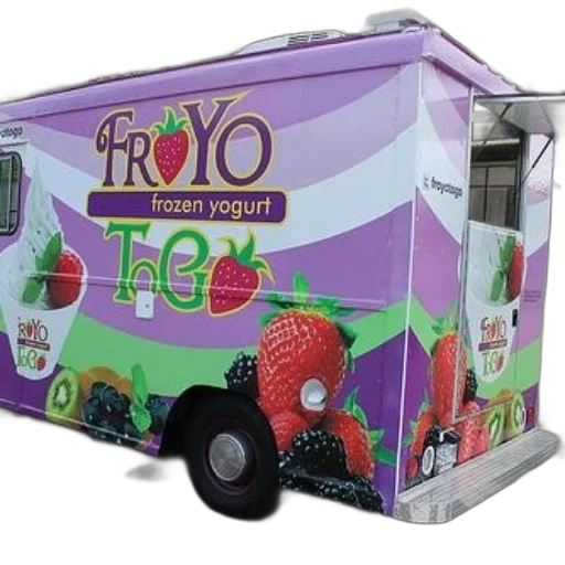 food, vibrant, truck, purple transparent PNG cut-out