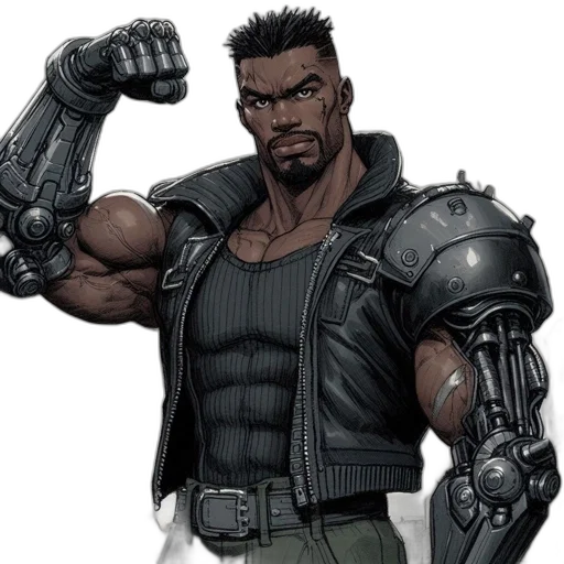 comic book art, concept art, cartoon, muscular transparent PNG cut-out