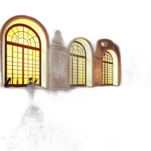 building, mask, staff, concept art transparent PNG cut-out