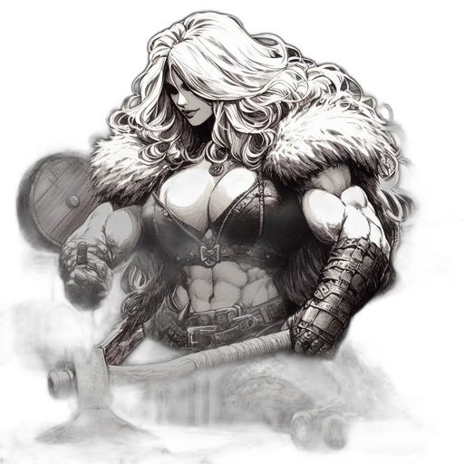 sword, weapon, dragon, hair transparent PNG cut-out