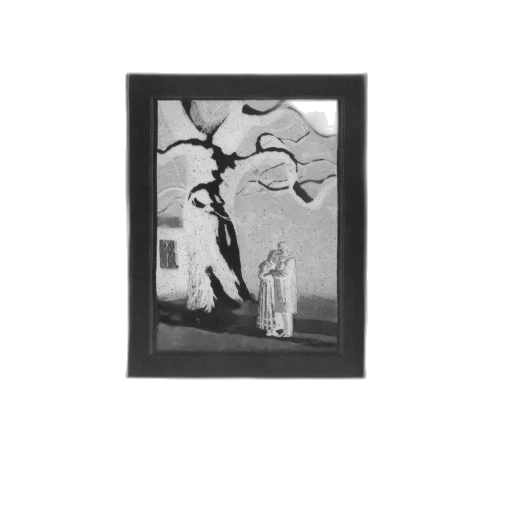 tree, staff, dress, flower transparent PNG cut-out