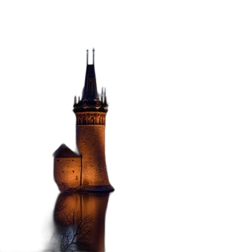 bottle, building, umbrella, sword transparent PNG cut-out