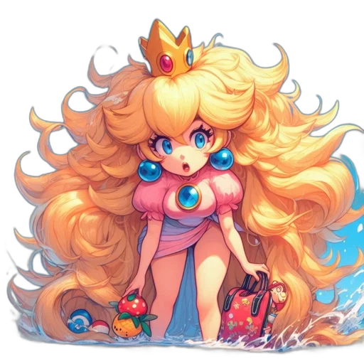 crown, dress, concept art, pixel art transparent PNG cut-out
