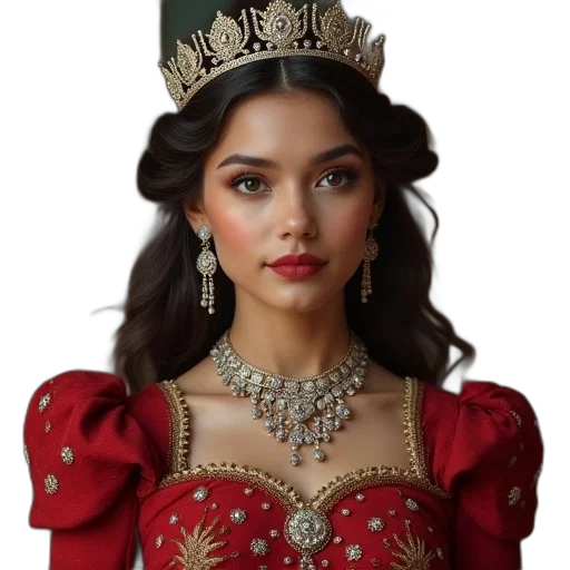 crown, jewelry, face, photorealistic transparent PNG cut-out