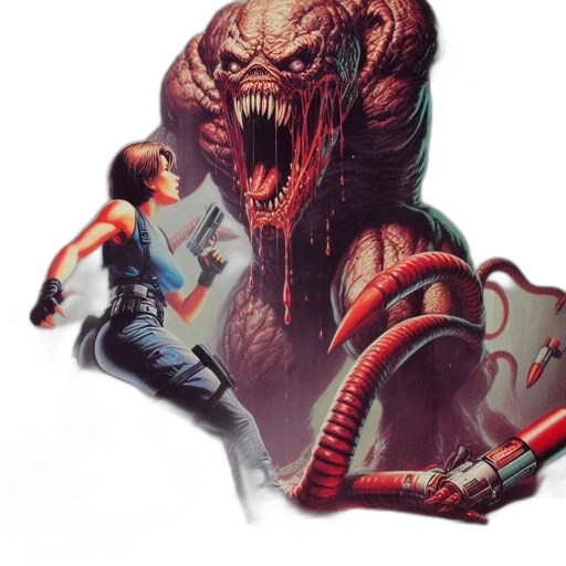 creature, concept art, comic book art, dark transparent PNG cut-out