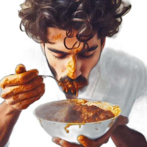 food, face, photorealistic, concept art transparent PNG cut-out