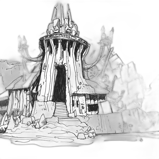 crown, building, concept art, fantasy art transparent PNG cut-out