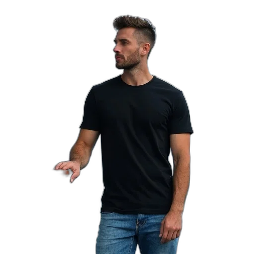 jacket, staff, hair, face transparent PNG cut-out