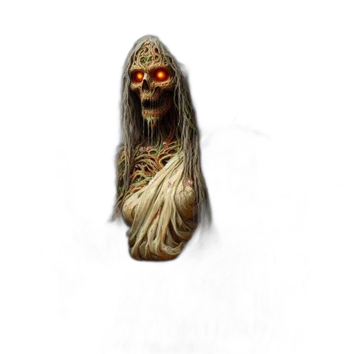 mask, jewelry, creature, staff transparent PNG cut-out