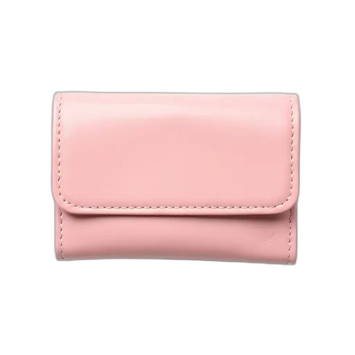 pastel, pink, leather, wallet transparent PNG cut-out