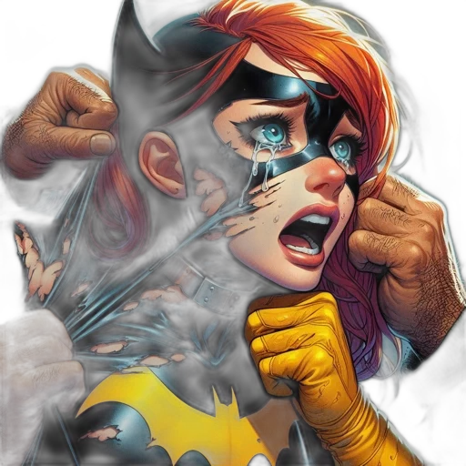 mask, comic book art, concept art, fantasy art transparent PNG cut-out