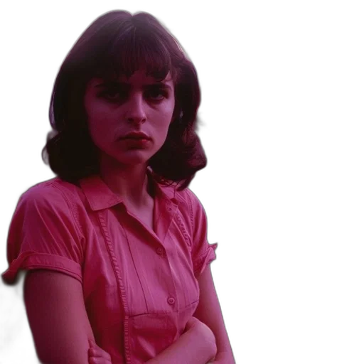 dress, face, vaporwave, photorealistic transparent PNG cut-out