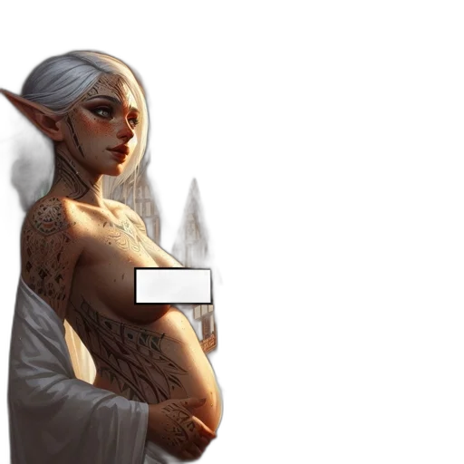 dress, fantasy art, concept art, pixel art transparent PNG cut-out