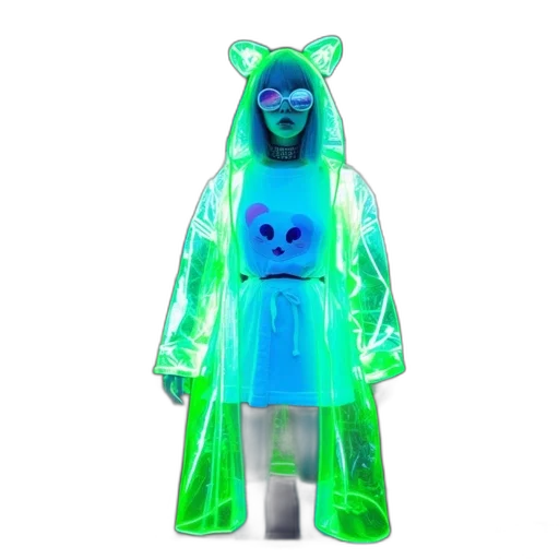 creature, dress, 3d render, concept art transparent PNG cut-out