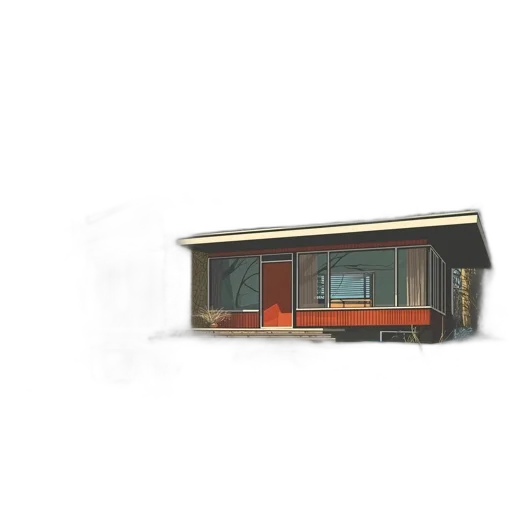 building, furniture, car, umbrella transparent PNG cut-out