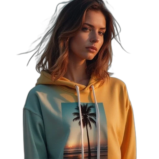 jacket, dress, hair, vaporwave transparent PNG cut-out