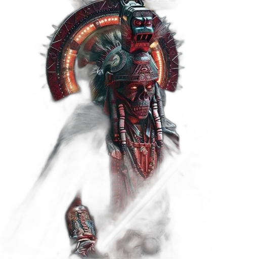 robot, weapon, staff, mask transparent PNG cut-out