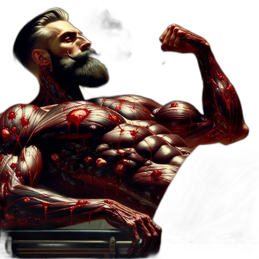 creature, comic book art, concept art, cyberpunk transparent PNG cut-out