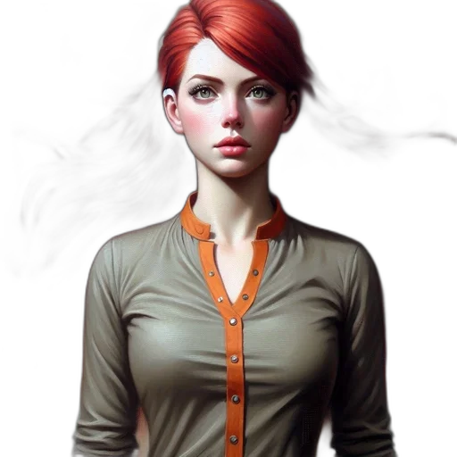 jacket, dress, staff, face transparent PNG cut-out