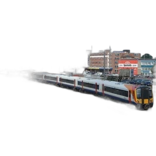 weapon, photorealistic, fog, train transparent PNG cut-out