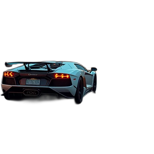 car, weapon, 3d render, photorealistic transparent PNG cut-out