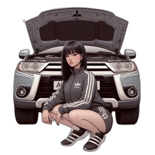car, jacket, weapon, robot transparent PNG cut-out