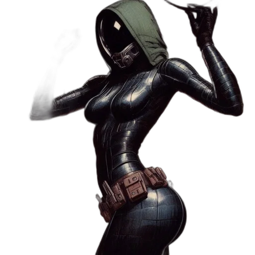 mask, robot, weapon, concept art transparent PNG cut-out