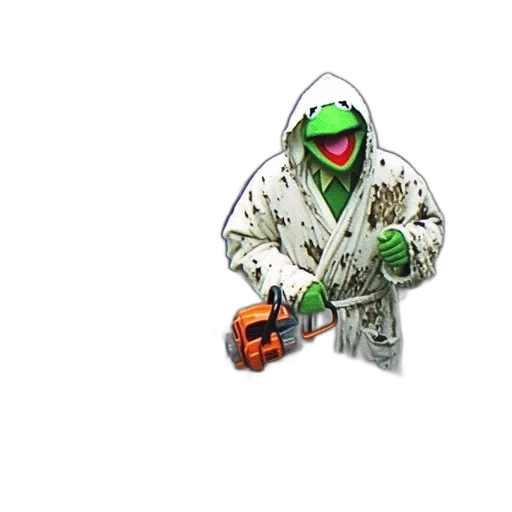 jacket, staff, robot, weapon transparent PNG cut-out