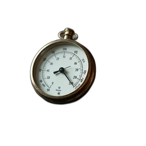 jewelry, 3d render, old, thermometer transparent PNG cut-out