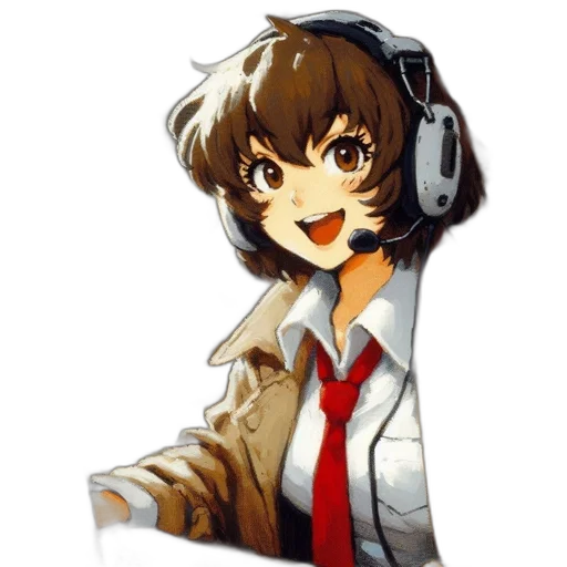 staff, jacket, face, robot transparent PNG cut-out