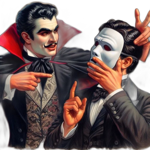 mask, comic book art, concept art, fantasy art transparent PNG cut-out