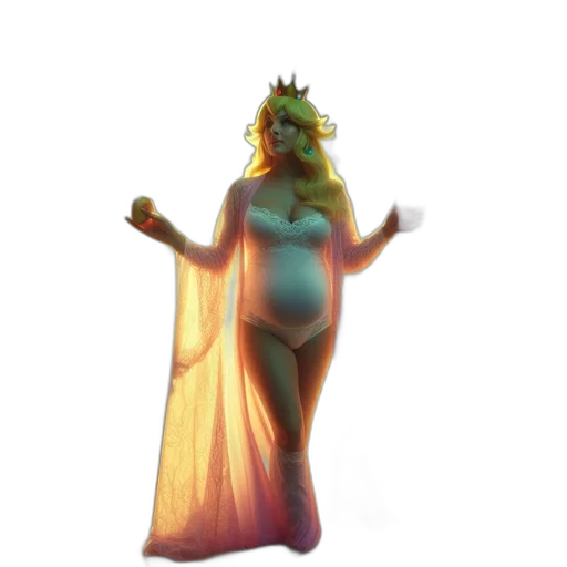 dress, crown, creature, concept art transparent PNG cut-out