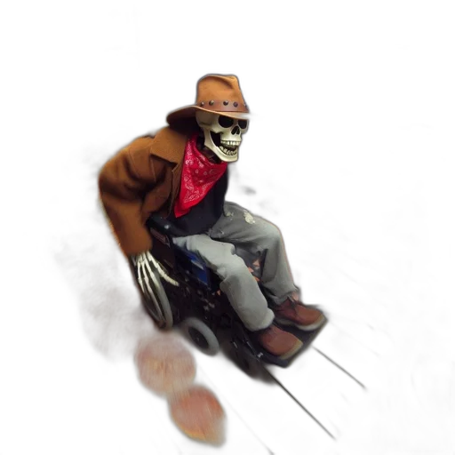 robot, mask, hat, jacket transparent PNG cut-out