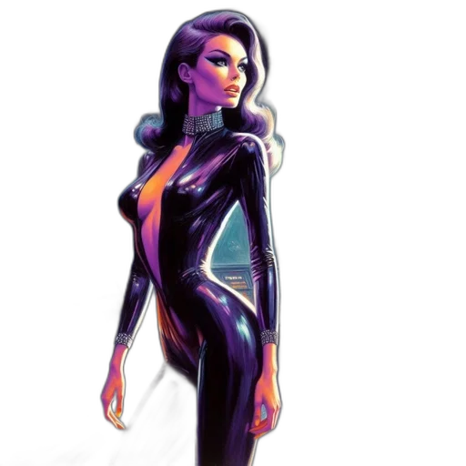dress, concept art, comic book art, fantasy art transparent PNG cut-out