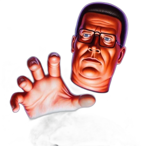 face, mask, creature, staff transparent PNG cut-out